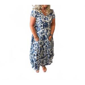 NEW DRESS ADDICT jazi dress in blue/white